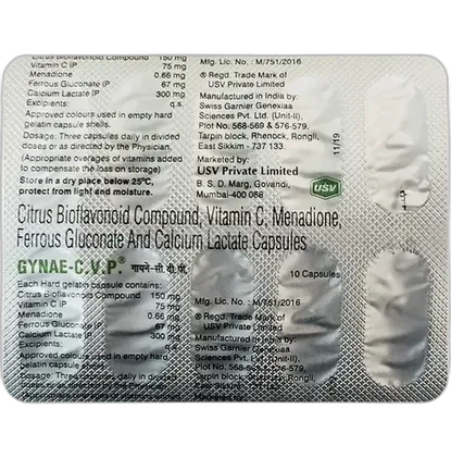 gynae cvp capsule 10's
